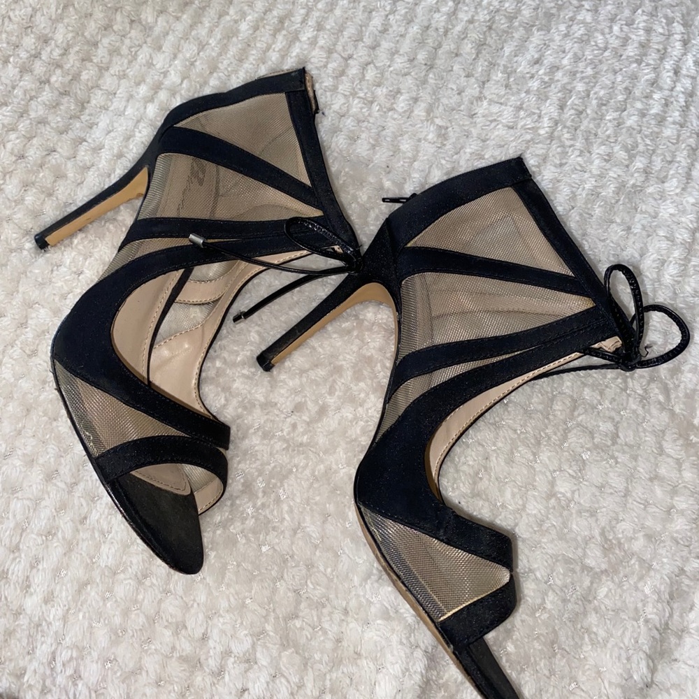 Black Strappy Heels